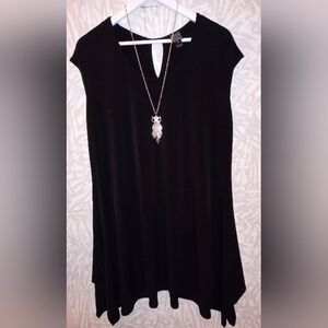 NWOT Clara Sun Woo, Asymmetrical,  tunic, womens top, size XL, color black